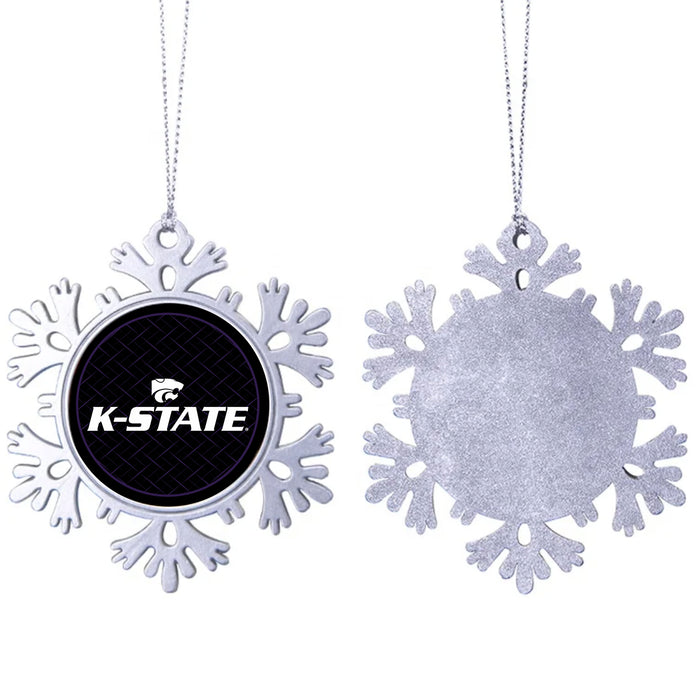 Kansas State University Christmas Ornament - Snowflake Metal