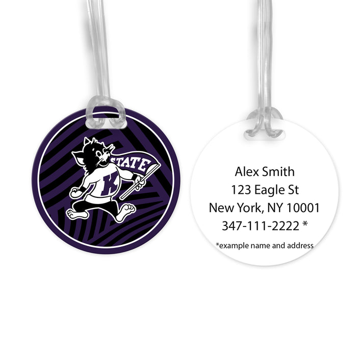 Kansas State University Luggage Bag Tag (round)
