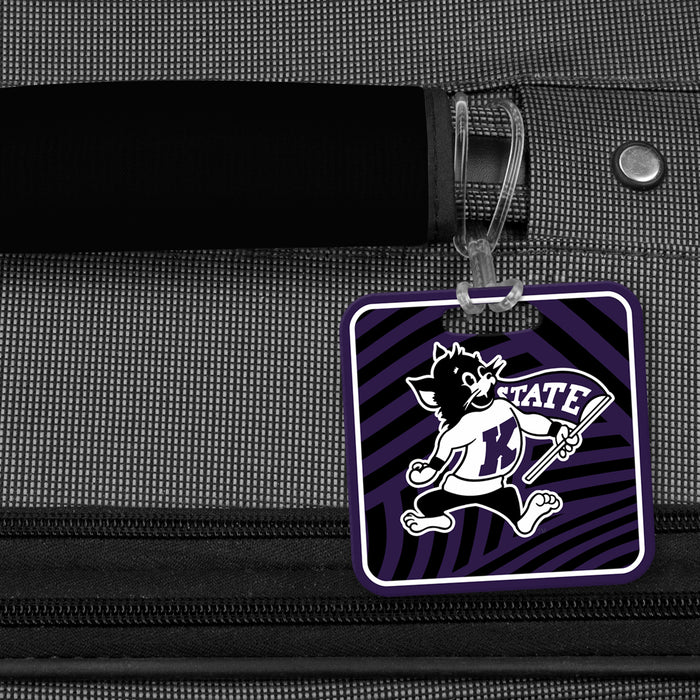 Kansas State University Luggage Bag Tag (square)