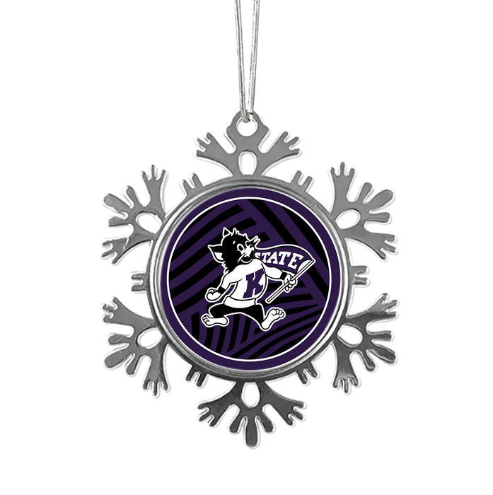 Kansas State University Christmas Ornament - Snowflake Metal