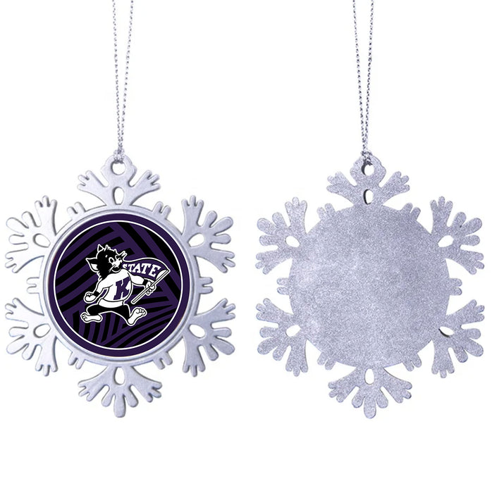 Kansas State University Christmas Ornament - Snowflake Metal