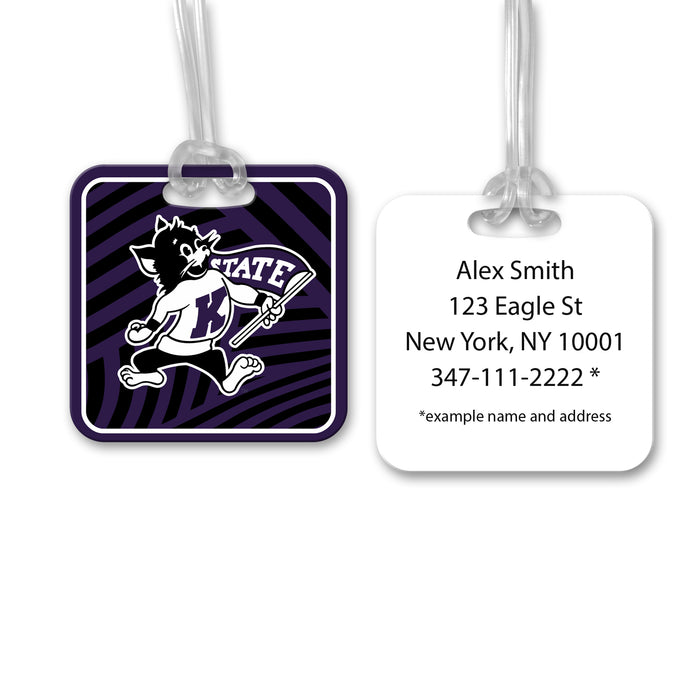 Kansas State University Luggage Bag Tag (square)