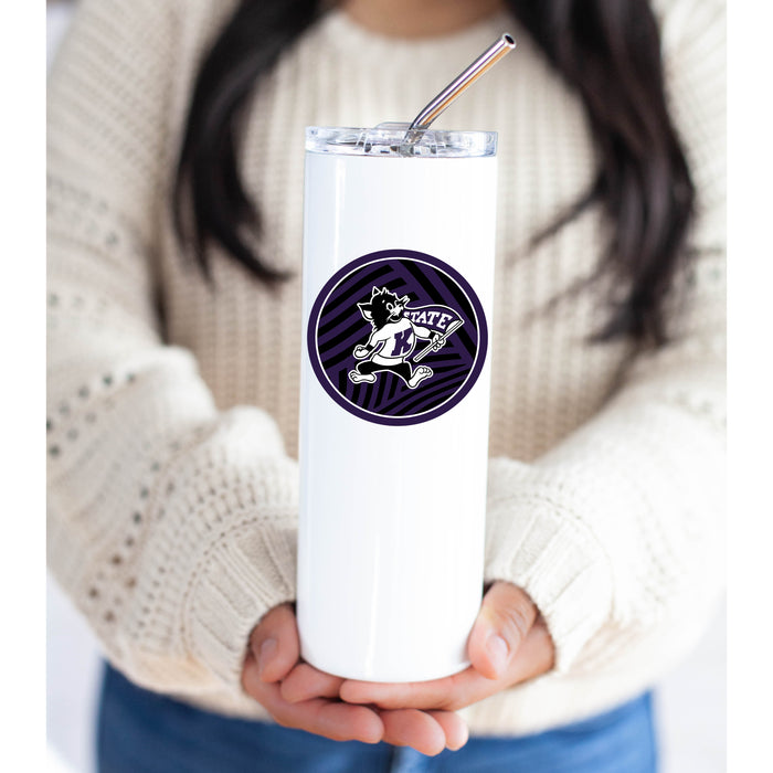 Kansas State University Stainless Steel Skinny Tumbler 20 OZ