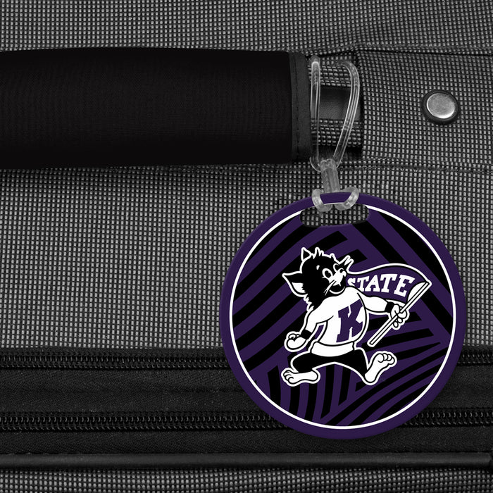 Kansas State University Luggage Bag Tag (round)