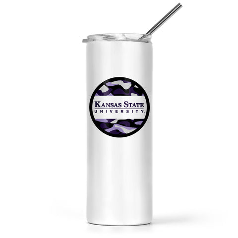 Kansas State University Stainless Steel Skinny Tumbler 20 OZ