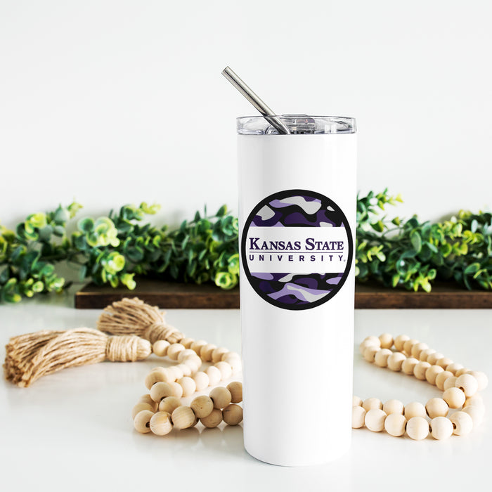 Kansas State University Stainless Steel Skinny Tumbler 20 OZ