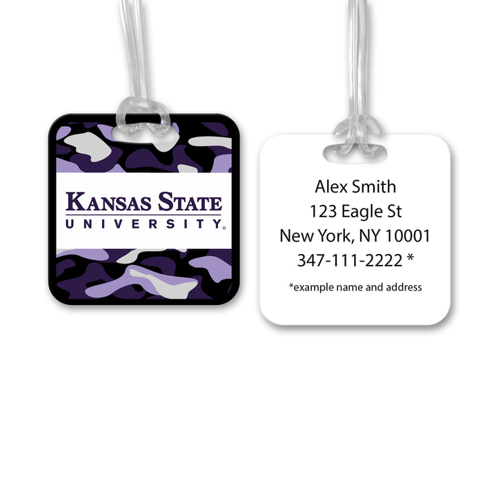 Kansas State University Luggage Bag Tag (square)