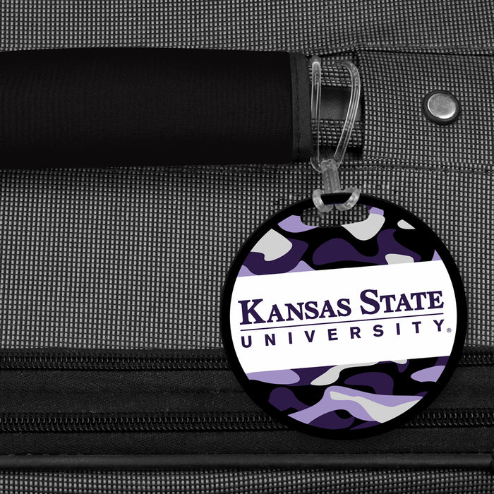 Kansas State University Luggage Bag Tag (round)