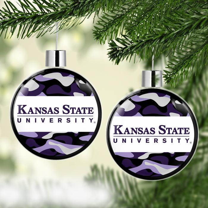 Kansas State University Christmas Ornament Flat Round