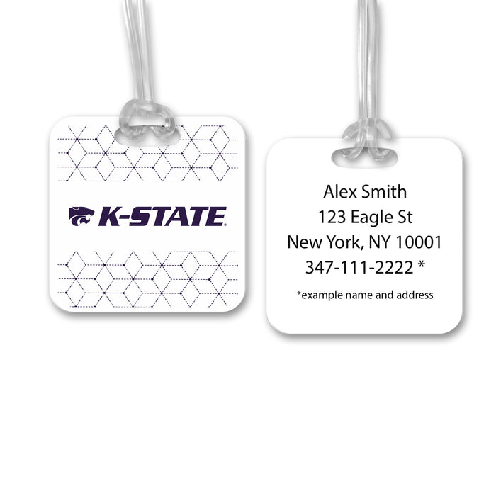 Kansas State University Luggage Bag Tag (square)
