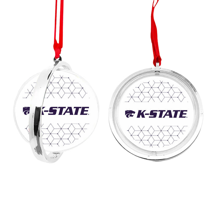 Kansas State University Christmas Reversible Flat Round Ornament