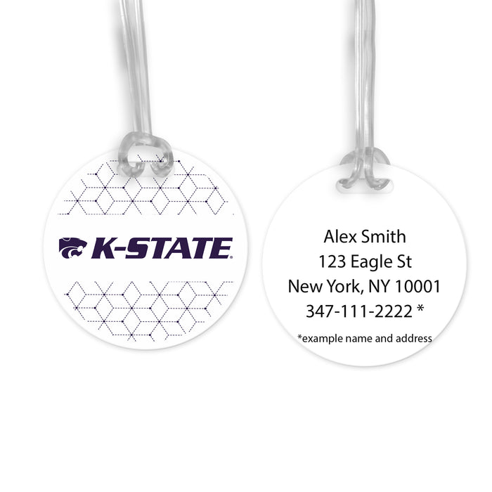 Kansas State University Luggage Bag Tag (round)