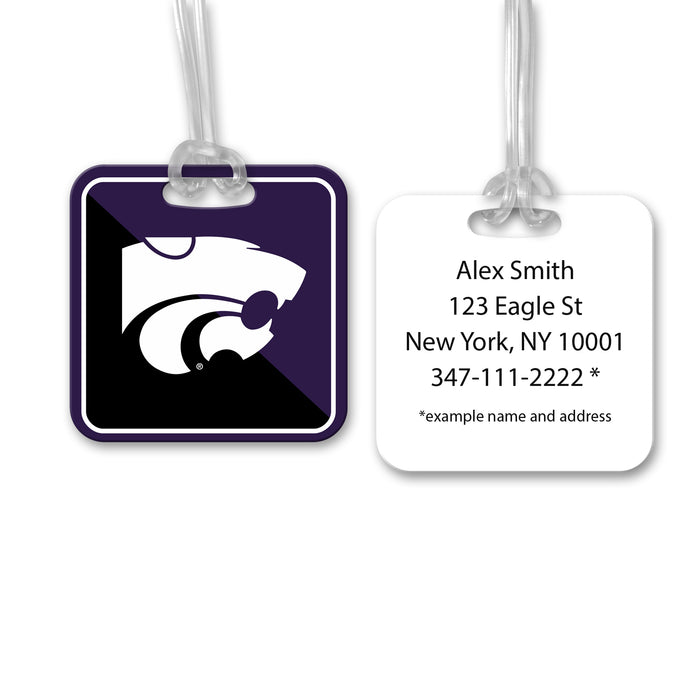 Kansas State University Luggage Bag Tag (square)