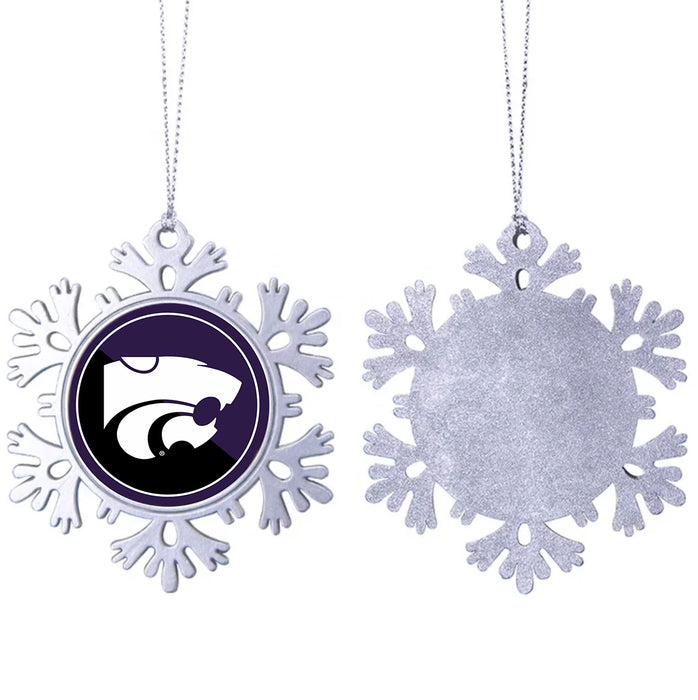 Kansas State University Christmas Ornament - Snowflake Metal