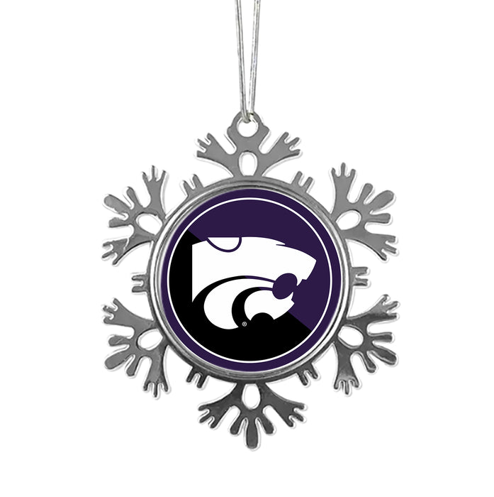 Kansas State University Christmas Ornament - Snowflake Metal