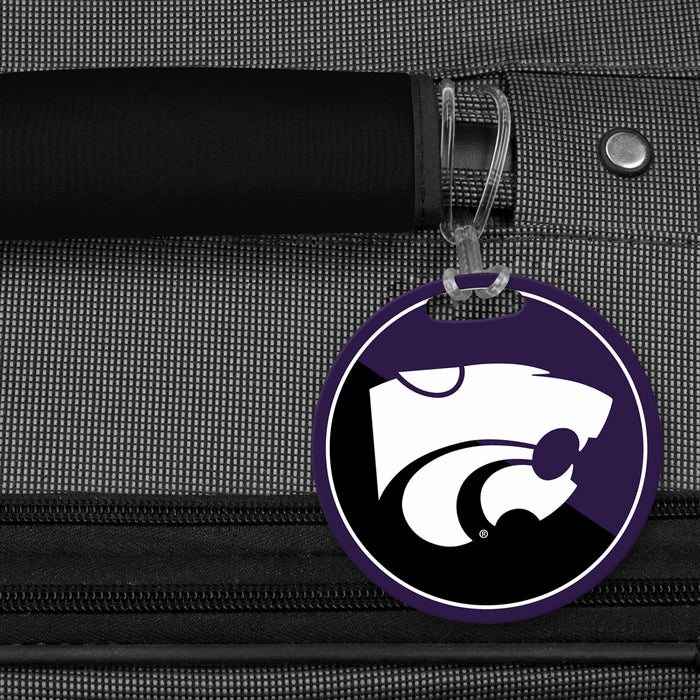 Kansas State University Luggage Bag Tag (round)