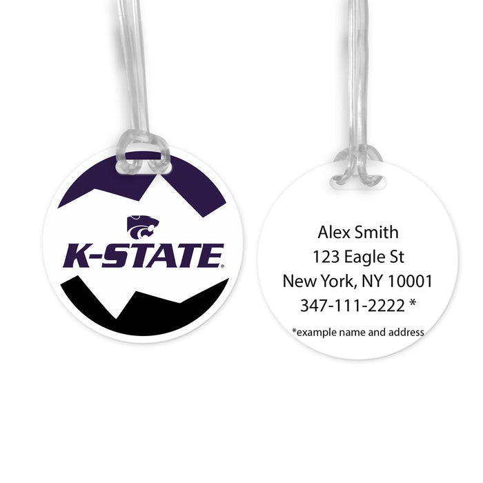 Kansas State University Luggage Bag Tag (round)