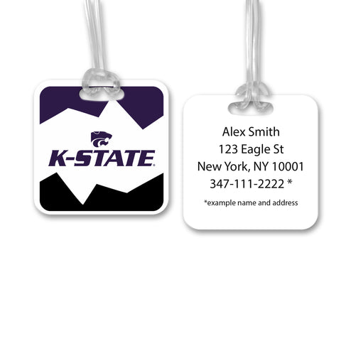 Kansas State University Luggage Bag Tag (square)