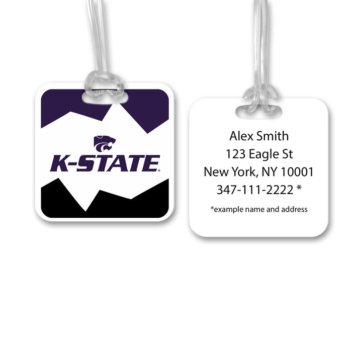 Kansas State University Luggage Bag Tag (square)