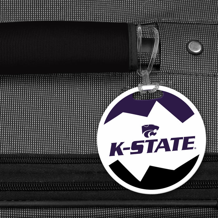 Kansas State University Luggage Bag Tag (round)