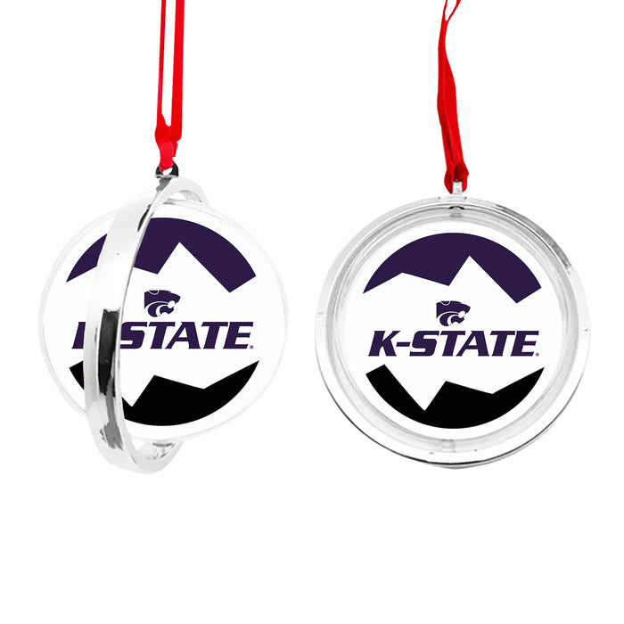 Kansas State University Christmas Reversible Flat Round Ornament