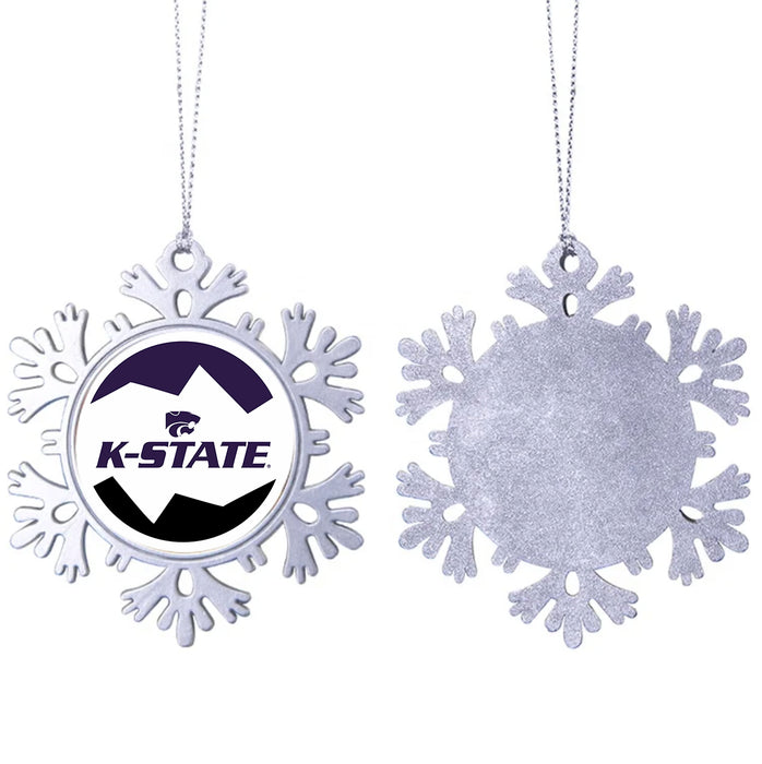 Kansas State University Christmas Ornament - Snowflake Metal