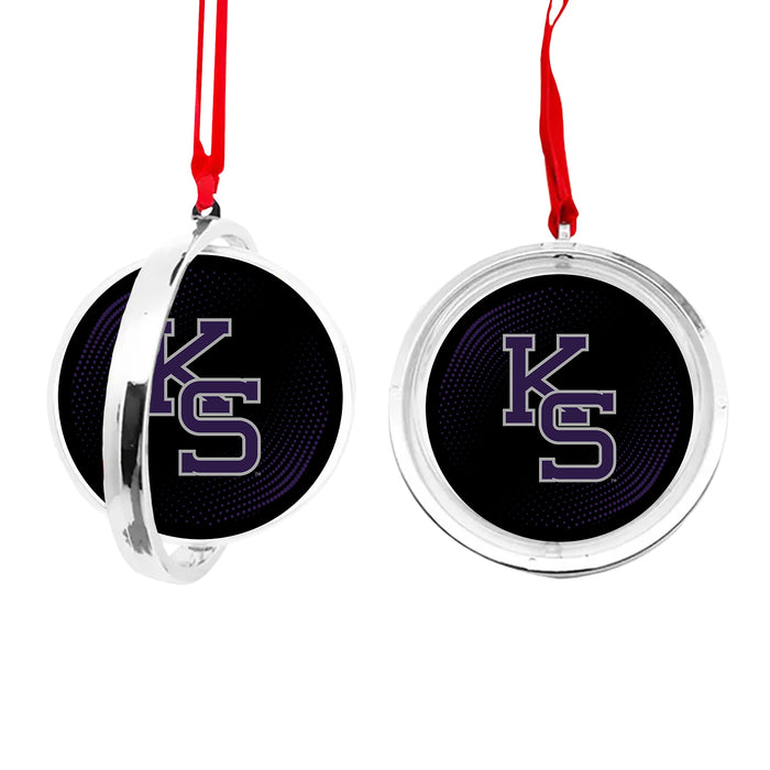 Kansas State University Christmas Reversible Flat Round Ornament