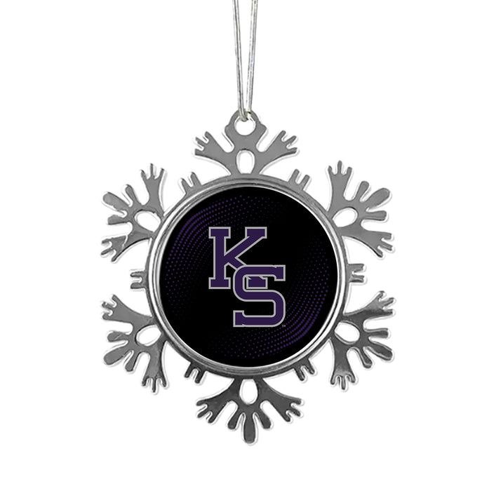 Kansas State University Christmas Ornament - Snowflake Metal