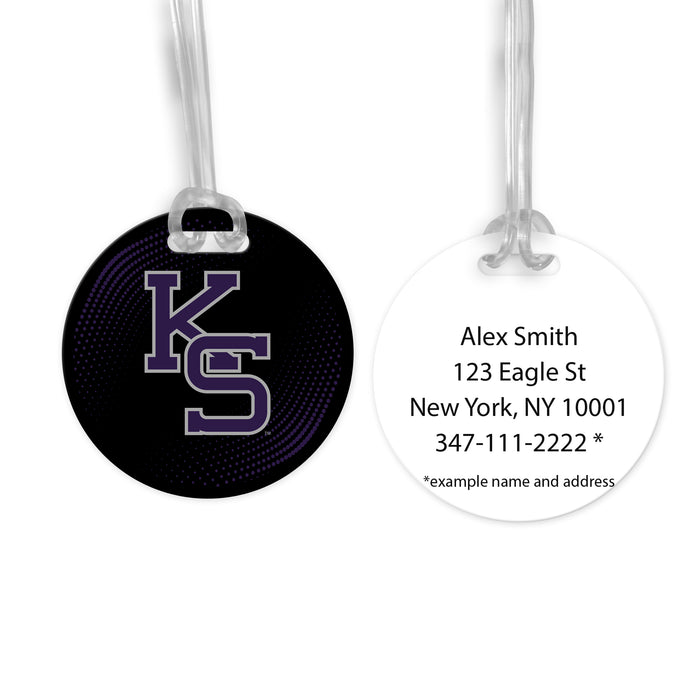 Kansas State University Luggage Bag Tag (round)