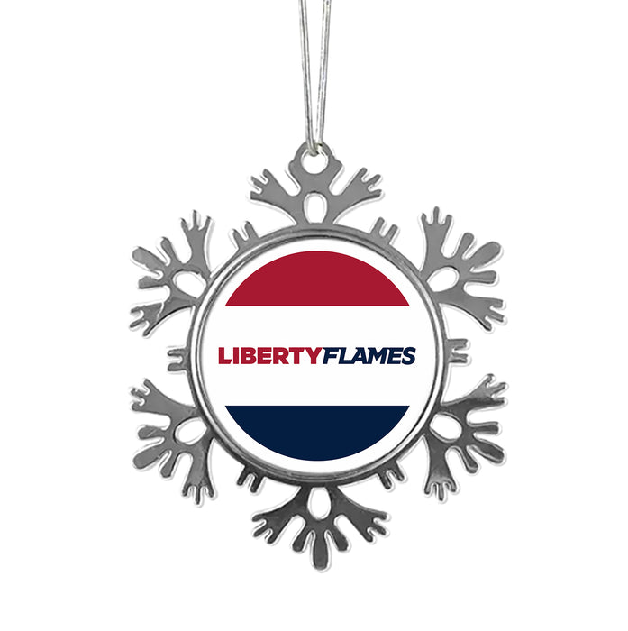 Liberty University Christmas Ornament - Snowflake Metal