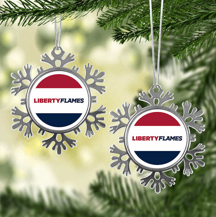 Liberty University Christmas Ornament - Snowflake Metal