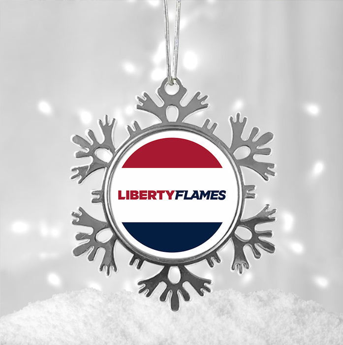 Liberty University Christmas Ornament - Snowflake Metal