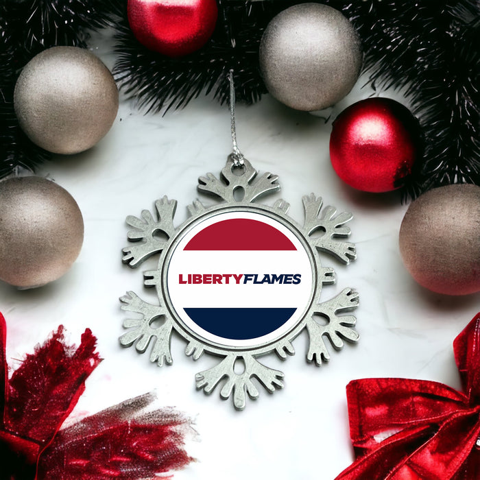 Liberty University Christmas Ornament - Snowflake Metal