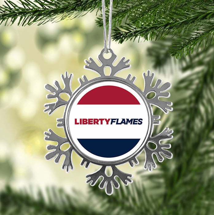 Liberty University Christmas Ornament - Snowflake Metal
