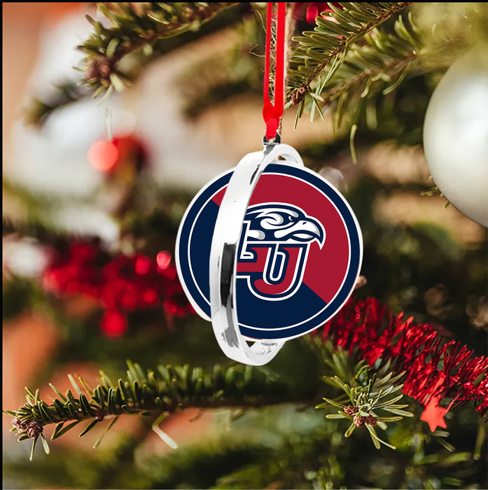 Liberty University Christmas Reversible Flat Round Ornament