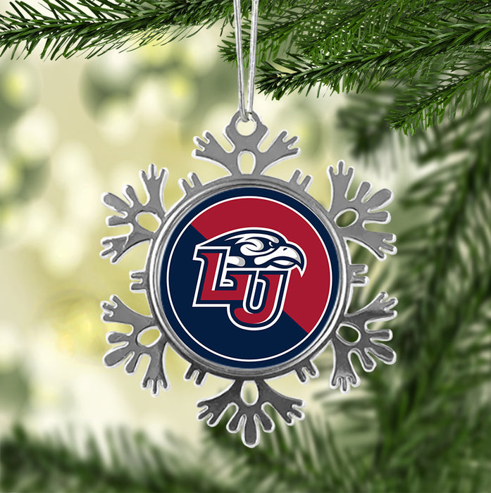 Liberty University Christmas Ornament - Snowflake Metal