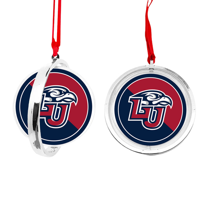 Liberty University Christmas Reversible Flat Round Ornament