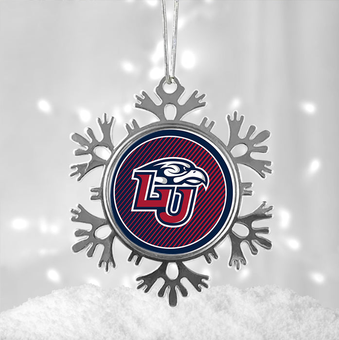 Liberty University Christmas Ornament - Snowflake Metal