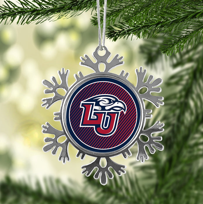 Liberty University Christmas Ornament - Snowflake Metal