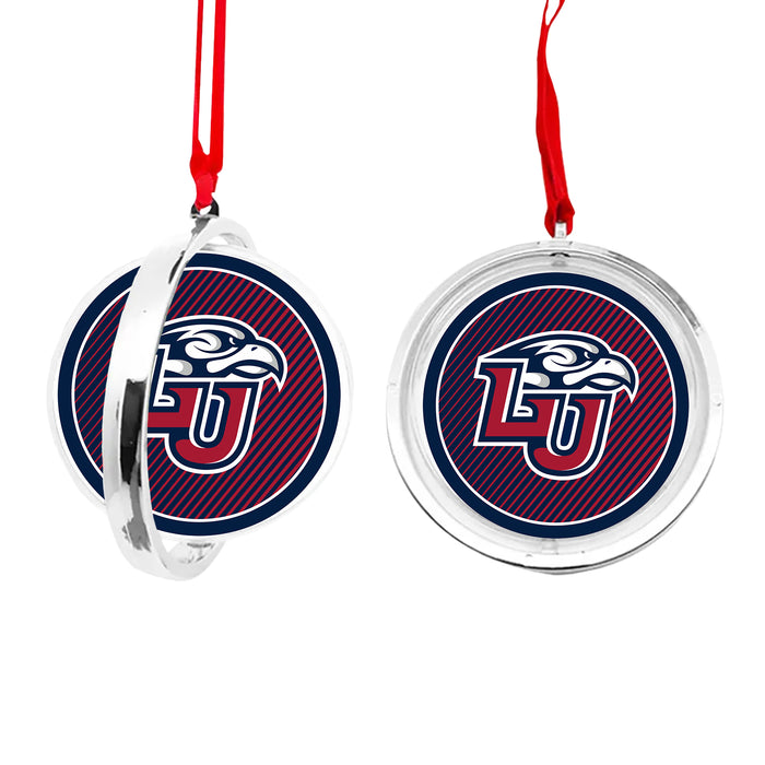 Liberty University Christmas Reversible Flat Round Ornament