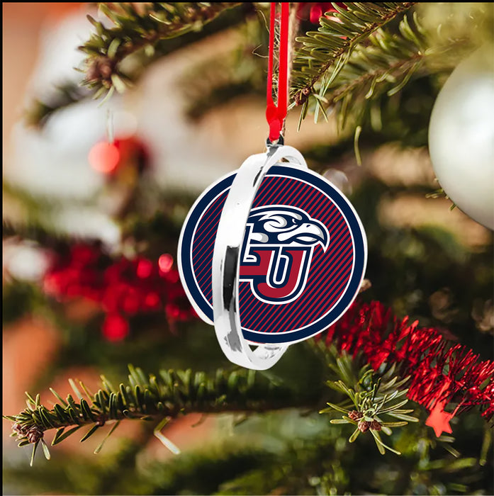 Liberty University Christmas Reversible Flat Round Ornament