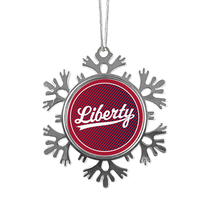 Liberty University Christmas Ornament - Snowflake Metal