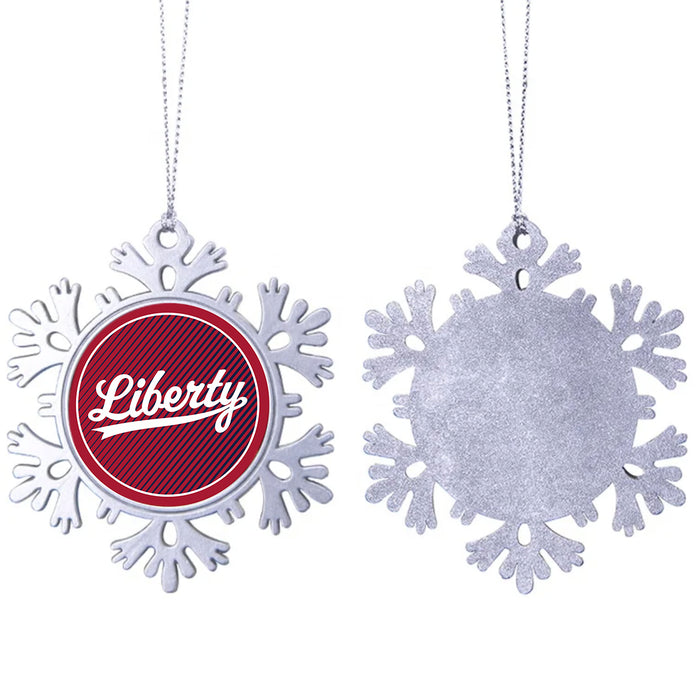 Liberty University Christmas Ornament - Snowflake Metal