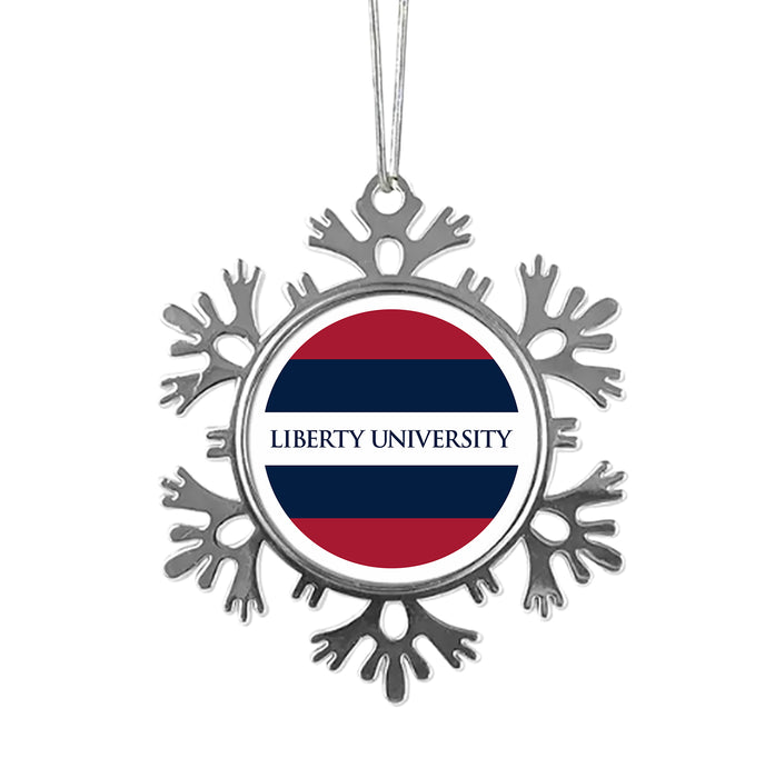 Liberty University Christmas Ornament - Snowflake Metal