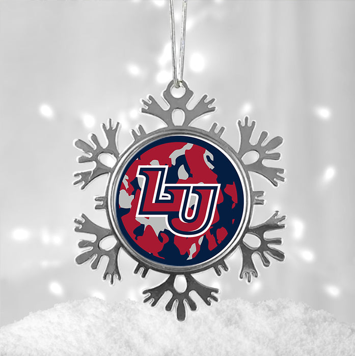 Liberty University Christmas Ornament - Snowflake Metal
