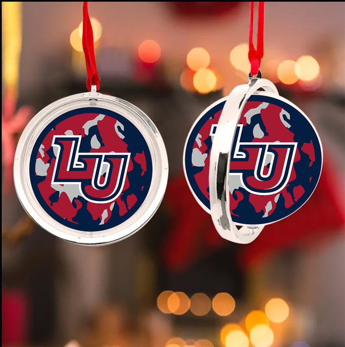 Liberty University Christmas Reversible Flat Round Ornament