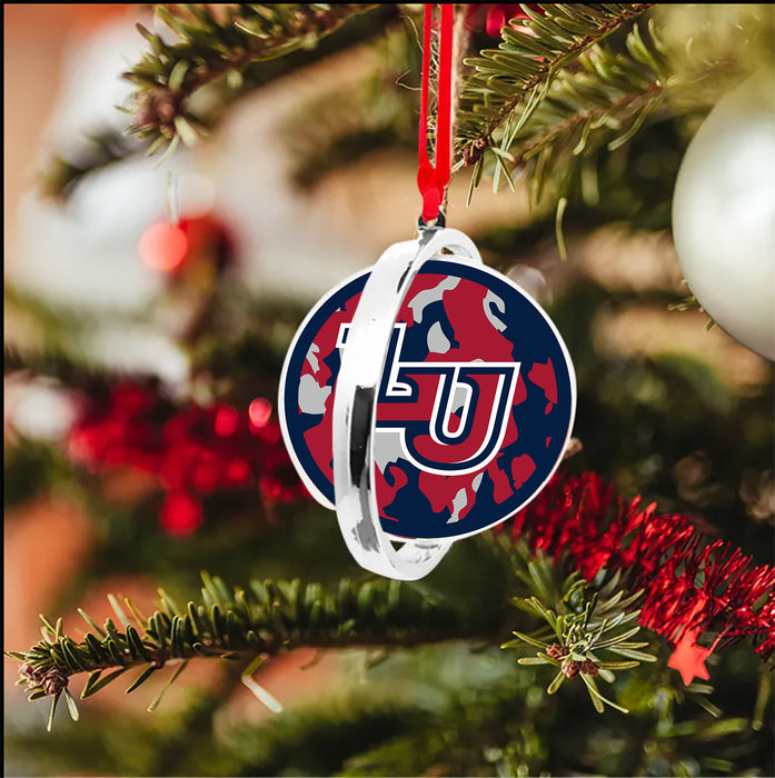 Liberty University Christmas Reversible Flat Round Ornament