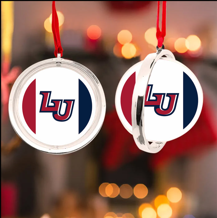 Liberty University Christmas Reversible Flat Round Ornament