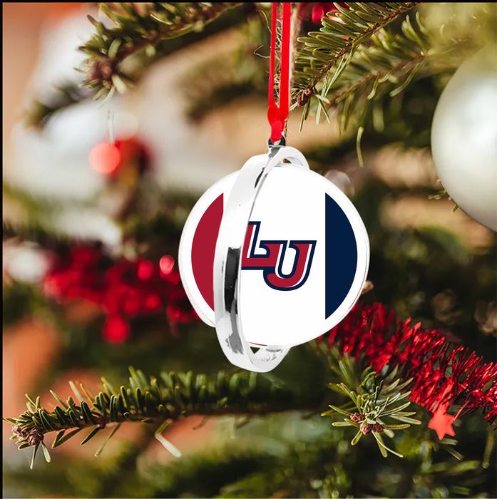 Liberty University Christmas Reversible Flat Round Ornament