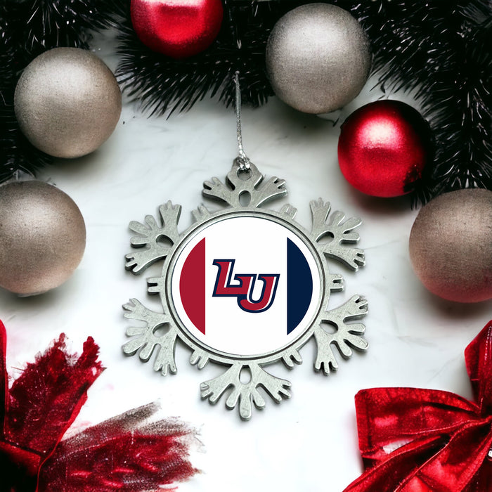 Liberty University Christmas Ornament - Snowflake Metal